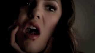 Elena feeds Katherine the Cure TVD 4x23 [upl. by Osmo647]