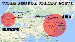 TransSiberian Railway Explained  Route Map Cities Countries [upl. by Ayanal]