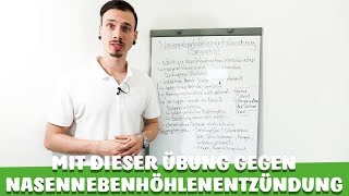 NASENNEBENHÖHLENENTZÜNDUNG  Mit DIESER ÜBUNG wirst DU sie los [upl. by Jezebel]