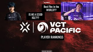 Ranking EVERY Player in VCT Pacific [upl. by Yehtomit]