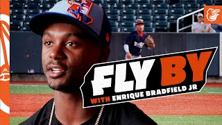 Fly By w Enrique Bradfield Jr Climbing The Ladder  Baltimore Orioles [upl. by Etnuahs]