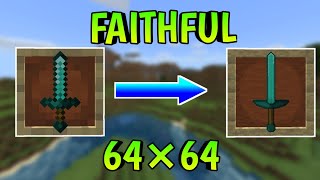 DOWNLOAD TEXTURE PACK FAITHFUL 64×64 MCPE 116 [upl. by Aizirtap]