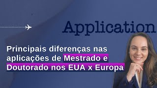 Mestrado e Doutorado com bolsa Europa ou Estados Unidos [upl. by Gaile]