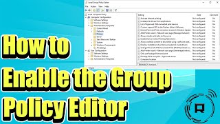 How to Enable the Group Policy Editor gpeditmsc in Windows 10 amp 11 [upl. by Anikas659]