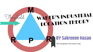 Webers Industrial location theory least cost theory [upl. by Sari647]