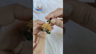 Diy Jhumke💚🌟🤌🏻  Handmade Jewellery shorts diy jewellerydiy viral trending [upl. by Amos620]