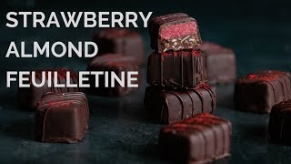 Strawberry Feuilletine Chocolates RawPaleo [upl. by Oconnor832]