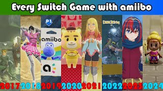 All 63 Nintendo Switch Games That Use amiibo 2017  2024  What Do amiibo Do In Every Switch Game [upl. by Jahdiel91]