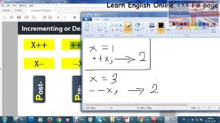 Incrementing or Decrementing by ONE in C programming شرح [upl. by Arnoldo]