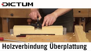 Holzverbindung ÜberblattungÜberplattung  Beispiel Ständerkreuz  Christbaumständer [upl. by Iives748]