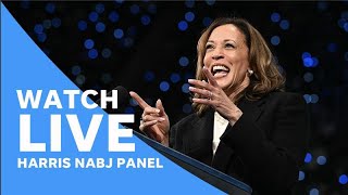 Live Kamala Harris interview with NABJ panel a month after Donald Trumps NABJ convention visit [upl. by Underwood793]