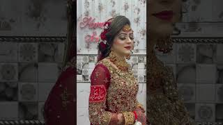 Glam bridal ❤️‍🔥 by hoorainsalon makeup hairstyle bridal bridalmakeup eyemakeup [upl. by Labaw92]