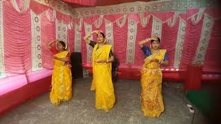 Boron dala saja  Arundhuti  biyer nach  elo re elo khusir logon  wedding dance [upl. by Ybbob]