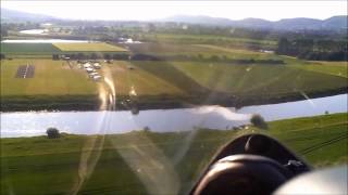 Ungewöhnliche Außenlandung mit einem Segelflugzeug auf Modellflugplatz [upl. by Cyrille]