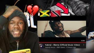 Kalonji Reveal Unseen Footage Of His Girlfriend In Blame Official Music Video REACTION [upl. by Denyse]