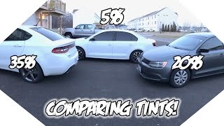 35 vs 20 vs 5 Window Tint What tint is best for you [upl. by Benisch]