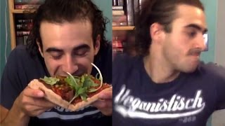 Vegan freaks out when he realizes he just ate cheese [upl. by Enirac668]