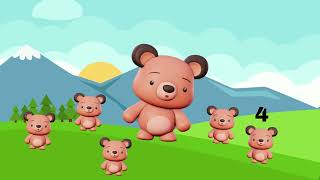 five little bears five little bears went out kids songs and nursery rhymes Kiddiewidddie [upl. by Baryram]