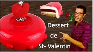 recette DESSERT DE SAINT VALENTIN  Valentins day entremet recipe EN subs [upl. by Otrevire]