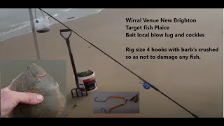 Plaice fishing  video 4  New Brighton Merseyside [upl. by Karlie862]