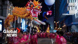 Lunar New Year Cities worldwide welcome the Year of the Dragon 🐉 [upl. by Evelina]