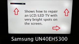 LCDLED TV Repair Secrets  Bright Spots on the Screen [upl. by Ailadi133]