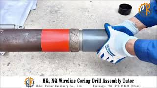 HQ NQ Wireline Coring Drill Assembly TutorialHow to Assemble a Complete HQ Wireline Coring Tool [upl. by Stoddard910]