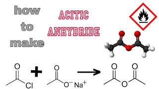 how to make acetic anhydride  lab में acetic anhydride कैसे बनाते हैं [upl. by Layton]