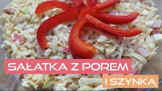 Przepis na sałatkę z porem i szynką🥗🍽 [upl. by Neetsirhc]