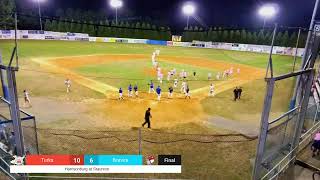 Harrisonburg Turks at Staunton Braves First pitch at 730 [upl. by Dilan475]