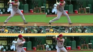 Albert Pujols swing sequence slo mo [upl. by Erin657]