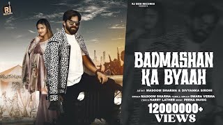 Badmashan Ka Byaah Official Video  Masoom Sharma  New Haryanvi Song  Divyanka Sirohi [upl. by Arinaj]