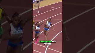 USA vs Jamaica Amazing Finish in Womens 4x100m Relay Gold for TeamUSA top topplays olympics2024 [upl. by Cross]