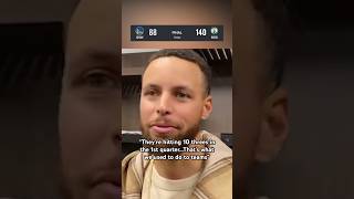 Steph Curry on the Warriors 52point loss to the Celtics 😬 [upl. by Paulo]