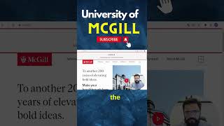 How to Apply to the McGill University Canada  McGill University Review for International Students [upl. by Drusy]