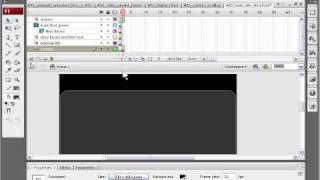 How to structure a full flash actionscript 3 web site tutorial CS3  CS4  Part 1 [upl. by Trinia]