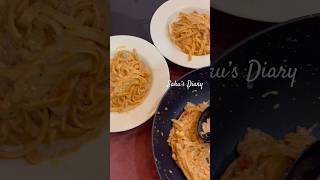 Creamy spaghetti එකක රස බලන්න එනවද 🥰♥️🙈 food foodie love fyp budget homemade trending wow [upl. by Mooney]