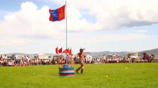 MONGOLIA The Naadam Festival  wrestling competition [upl. by Derwon]