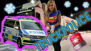 🚔 TRUCK POLICE  BAD WEATHER  Angelica Larsson 👮🏼‍♀️👮🏻‍♂️ [upl. by Osnerol500]