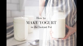 HOW TO MAKE YOGURT IN THE INSTANT POT  How to Make Homemade Fermented Foods [upl. by Christmas]