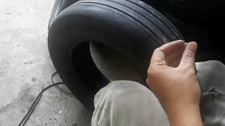 CARVE AN OLD BRIDGESTONE B250 LIKE NEW  TIRE REGROOVING [upl. by Gris]