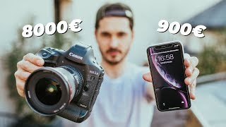 iPhone XR vs Caméra à 8000€  Comparatif VIDÉO 4K [upl. by Emmery]