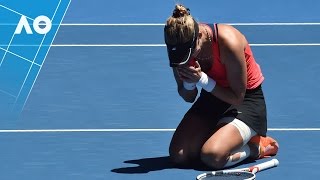 Pliskova v LucicBaroni match highlights QF  Australian Open 2017 [upl. by Helm17]