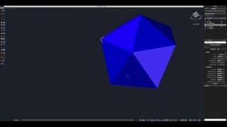 AutoCAD 2015 Icosahedron Tutorial [upl. by Nesilla]