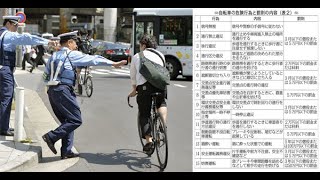 【自転車による人傷事故多発】警察庁は取り締まり強化の方針‼ プラス＋、初等教育で交通安全教育と自転車の乗り方教育の徹底が必要‼ [upl. by Liana]