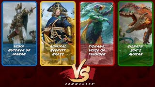 Commander VS S9E1 Vona vs Beckett vs Tishana vs Gishath [upl. by Jordanna960]