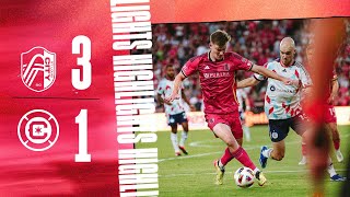 KLAUSS BRACE  St Louis CITY SC 31 Chicago Fire  Match Highlights [upl. by Aikahs506]