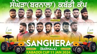 🔴Live Sanghera Barnala Kabaddi Tournament 11 Jan 2024 [upl. by Filomena]