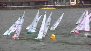 INTERNATIONAL ONE METRE WORLD CHAMPIONSHIP 2011  A Fleet  Race 22 [upl. by Leynad]