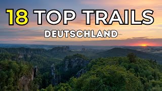 18 Weitwanderwege in Deutschland Top Trails of Germany [upl. by Idak]